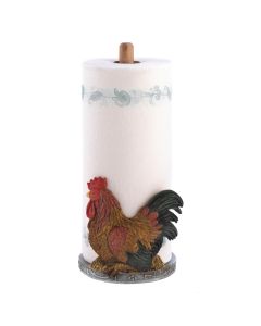COUNTRY ROOSTER PAPER TOWEL HOLDER